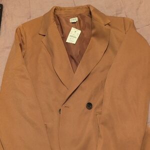 Jcrew drapey Camel Blazer